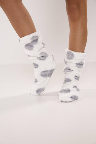 553/554 Calzini Wellsoft Smooth De Lafense - ecrù cerchi grandi