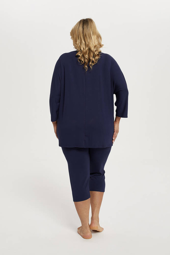Pigiama da donna Song Maniche a 3/4, pantaloni a 3/4 Moda italiana - blu navy