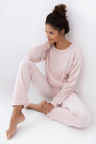 Pigiama Harmony Velour Homewear Sensis - Produzione polacca, manica lunga e pantaloni