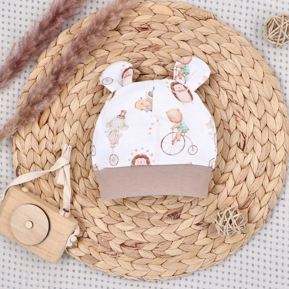 ABK-0049 Completo Neonato Circus Nini in Cotone Organico 4 pezzi