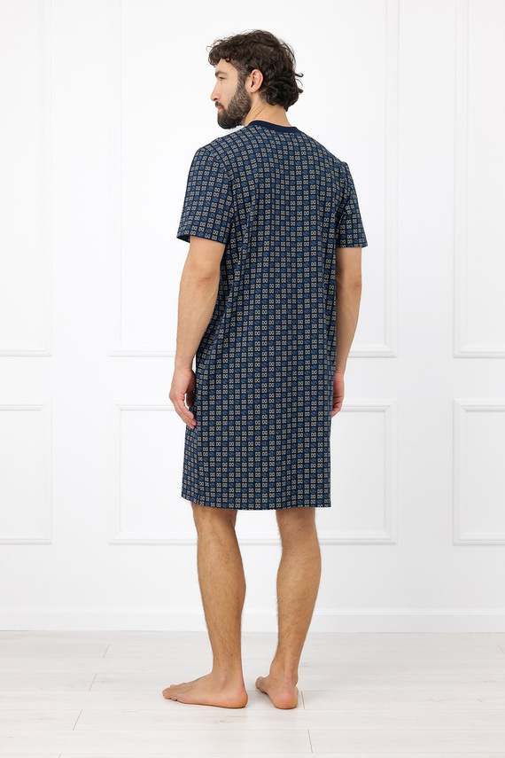 Camicia da notte uomo Niger Italian Fashion cotone manica corta