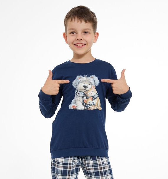 Pigiama bambino Cornette Home Friends 593/185, 966/185 – in cotone