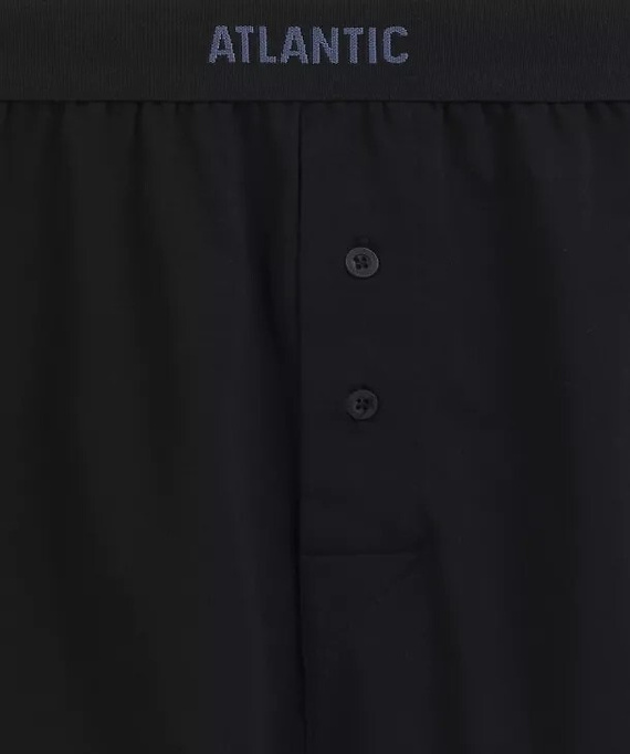 Boxer da uomo Atlantic 2MBX-0255 A2 2 pezzi nero-denim – comodi, 100% cotone