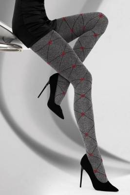 Lirana 40 den Melange/Rosso Collant LivCo Corsetti