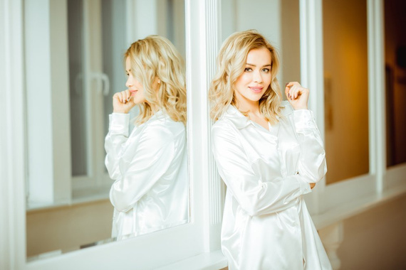 Camicia da notte Carey slip Kalimo - ecrù