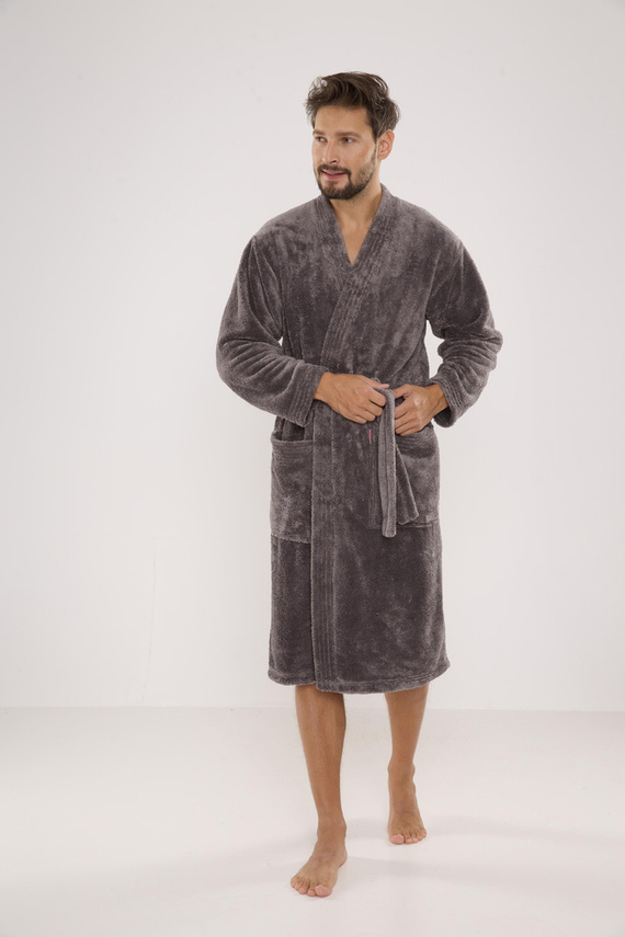 391 Accappatoio Hugo da uomo De lafense - grigio