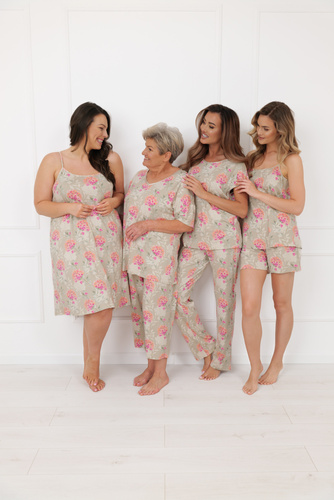 Pigiama donna Harmonia Italian Fashion senza spalline pantaloncini corti in viscosa