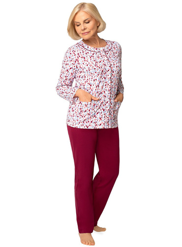 Maria III 202 Martel Pigiama Donna 42 bordeaux – 100% Cotone