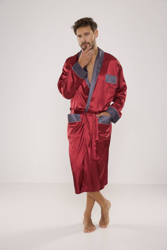 940 Accappatoio in raso da uomo Forex - marrone