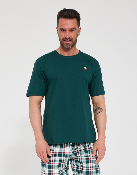 Cornette Wild Nature 326/350 Pigiama Uomo 100% Cotone Verde Corto