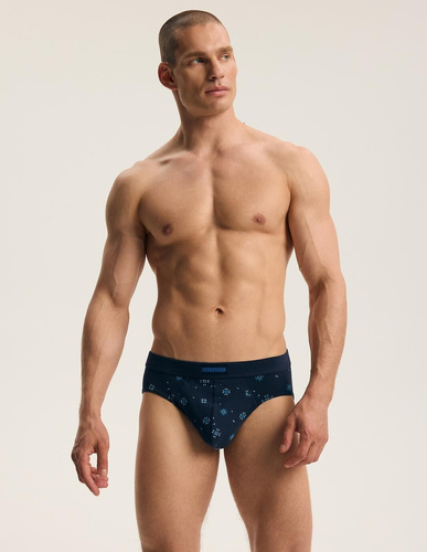 Slip da uomo Henderson Faro 45789 2-Pezzi Blu navy 93% Cotone