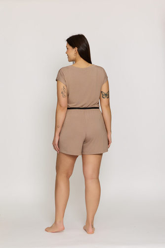 Maglia pigiama blu Mefemi Mila PG71 viscosa morbida comfort  mokka