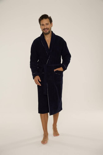 735 Manuele vestaglia da uomo De Lafense - blu navy