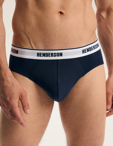 Slips da uomo Henderson Free 45786 2 pezzi in cotone blu navy