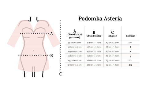 Asteria Podomka Dkaren nero - raso con pizzo, elegante e sensuale