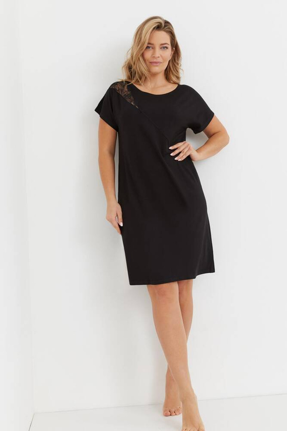 737 Camicia da notte Velar Forex - nero