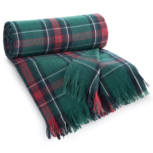 Eurofirany 39 coperta natalizia 150x200 verde-rossa spessa copriletto