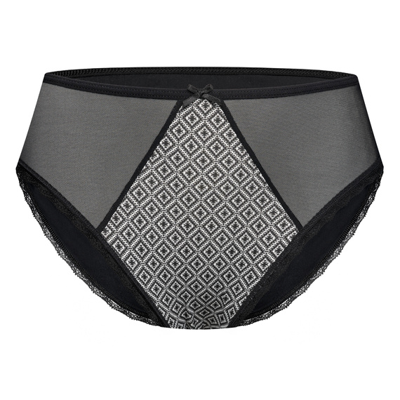 Vena VFB-485 brasiliana donna nude con ricamo e tulle, retro senza cuciture