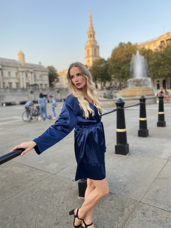 797 Vestaglia classica da donna Forex - blu navy