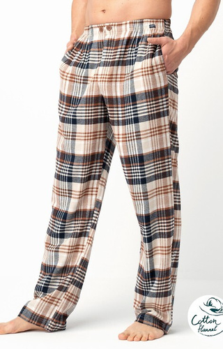 MHT 443 Pantaloni pigiama da uomo Key - flanella di cotone a quadri