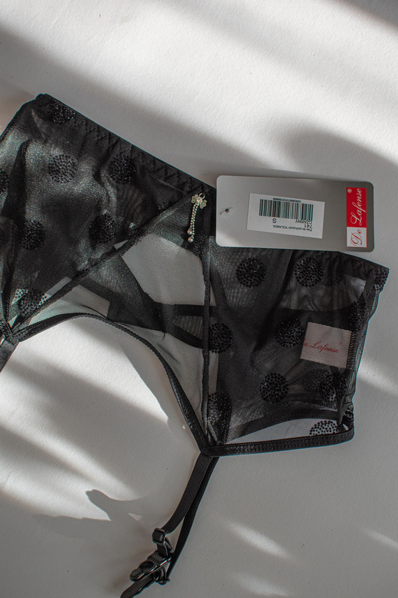 741 Reggicalze Yolanda De Lafense- nero