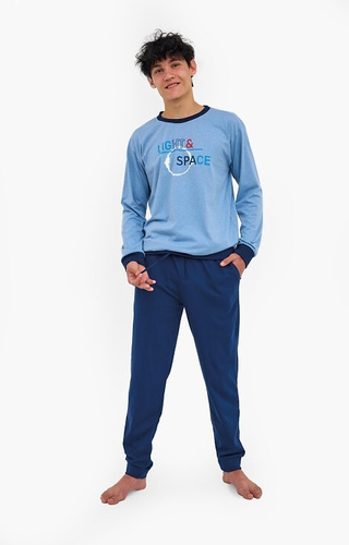 998/57 Pigiama giovanile Cornette F&Y - cotone, manica lunga, pantalone