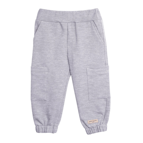 Simply Comfy Pantaloni della tuta per bambini Eevi grigio - 100% cotone, con tasche