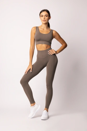 Leggings donna SPAIO Flex Innergy 2.0 beige - senza cuciture, supporto al recupero