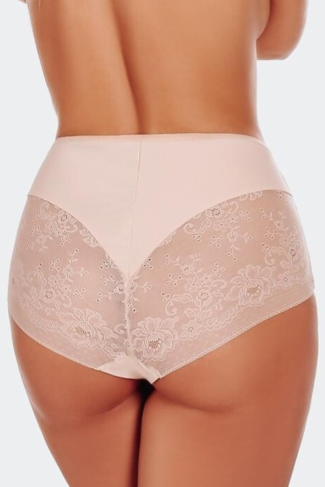 FUNNY DAY Fiamma Slip Donna Vita Alta Microfibra Pizzo Comfort Beige