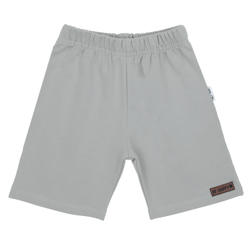 169517 Pantaloncini corti Nicol per bambini - unisex, cotone con elastan, comodi, lucidati - grigio