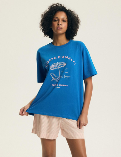 Pigiama estivo donna 44479 Edris cotone e viscosa