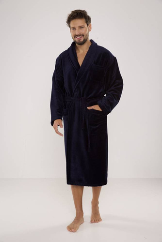 803 / 819 Vestaglia da uomo in spugna gemellare Forex - tutto blu navy (blu scuro)