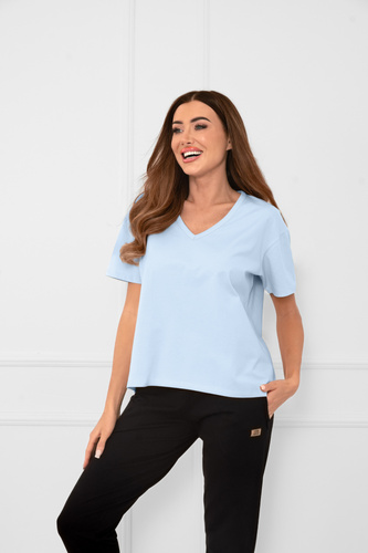 Klara - camicetta donna a maniche corte | Italian Fashion blu