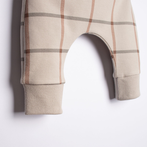 221273 Kiku Nicol pantaloni tuta beige per neonati con bottoni