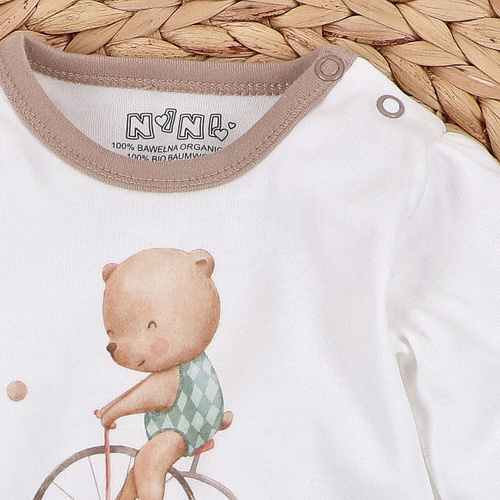 ABN-5589 Camicetta da bambino Circus di Nini - 100% cotone biologico, sicuro per la pelle, produzione polacca