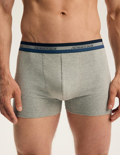 Bokserki męskie Henderson 45480 Far 2-pak in cotone con elastico largo e logo