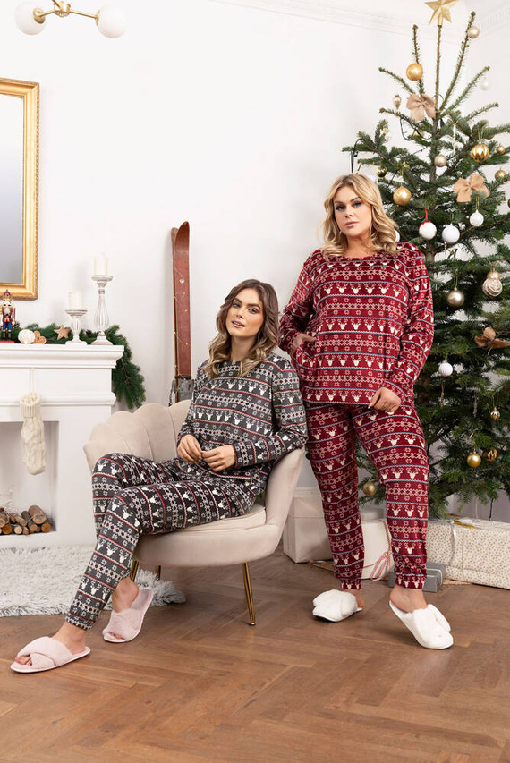 Iceland Fleece Set donna Moda italiana - stampa bordeaux