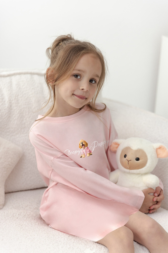Camicia bambina Taro Vivi 3651 rosa 100% cotone manica lunga