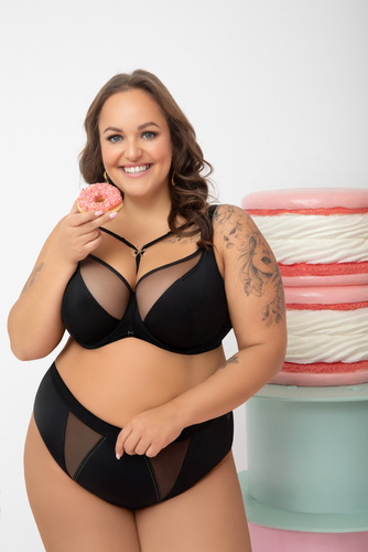 Gorsenia F005 Marisa – slip vita alta in microfibra