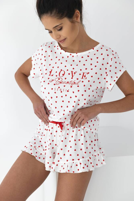 Pigiama da donna Justine Sensis - crema