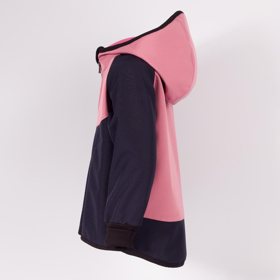 229040 Nicol Giacca softshell bambini con pile, cappuccio, riflettente - rosa