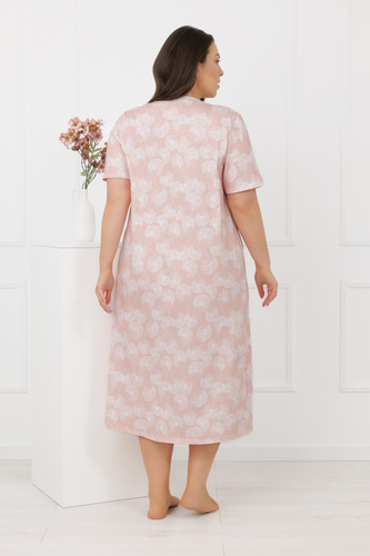 Camicia da notte Eleni Italian Fashion 100% cotone, manica corta