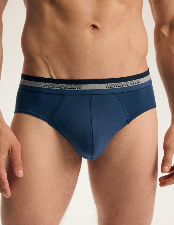 Slips da uomo Henderson Far 45787 2 pezzi in cotone grigio e jeans