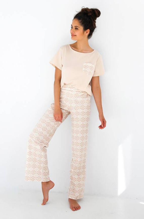 Pigiama donna Genesis Sensis - beige chiaro