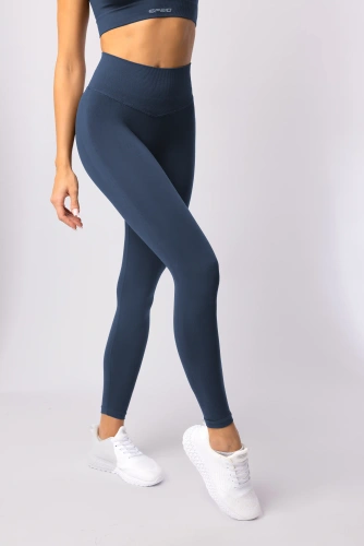Leggings da donna SPAIO Flex Innergy 2.0 blu navy - senza cuciture, supporto al recupero
