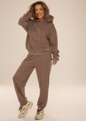 De Lafense Dune 075 tuta donna in cotone felpa con cappuccio pantaloni-fango