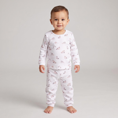 228036 Nicol FARMA Pigiama bambini 100% cotone manica lunga animali