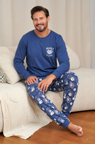 Pigiama Uomo Doctor Nap 7511 Nap Mode 100% Cotone Lunga Homewear