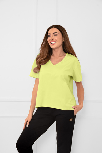 Klara - camicetta donna a maniche corte | Italian Fashion verde lime