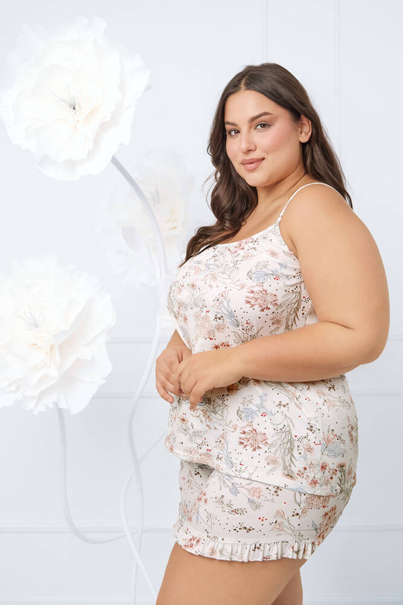 Solita Pigiama da donna slim-fit, pantaloni corti Moda italiana - stampa